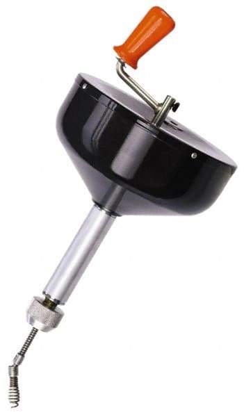 General Pipe Cleaners - For 1-1/4 to 2 Inch Pipe, 25 Foot Cable Length, Handheld, Manual and Hand Drain Cleaner - Steel Drum - Exact Industrial Supply