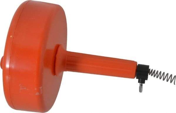 General Pipe Cleaners - For 1-1/4 to 2 Inch Pipe, 25 Foot Cable Length, Handheld, Manual and Hand Drain Cleaner - Plastic Drum - Exact Industrial Supply