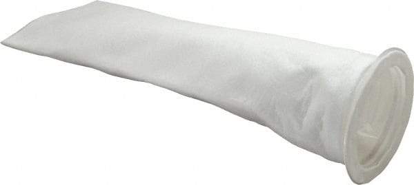 Pentair - 5 Micron, Size 6, Semi Rigid Bag Filter - 4 Inch Diameter, 18.5 Inch Long, 1-3/4 Sq. Ft. - Exact Industrial Supply
