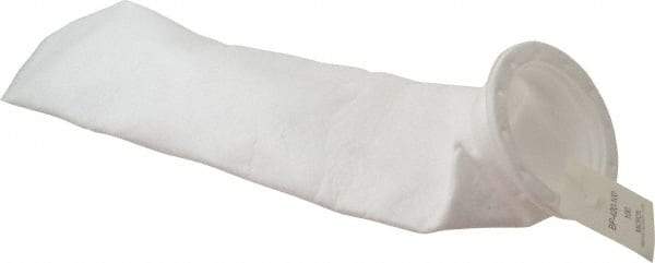 Pentair - 100 Micron, Size 5, Semi Rigid Bag Filter - 4 Inch Diameter, 18.5 Inch Long, 1-3/4 Sq. Ft. - Exact Industrial Supply