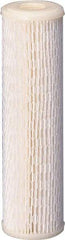 Value Collection - 4-5/16" OD, 30µ, Polyester Pleated Cartridge Filter - 9-3/4" Long, Reduces Sediments - Exact Industrial Supply