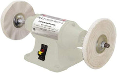 Palmgren - 8" Wheel Diam x 1" Wheel Width, 3/4 hp Buffer - 5/8" Arbor Hole Diam, 1 Phase, 3,450 Max RPM, 120/240 Volts - Exact Industrial Supply