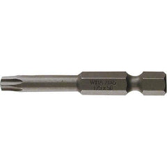 Wiha - T40 Power Bit - 1/4" Drive, 2" OAL - Exact Industrial Supply