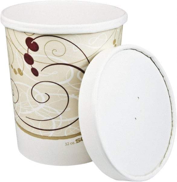 Solo - 32 oz Flexstyle Paper Double Poly Food Combo Packs - Symphony Design - Exact Industrial Supply