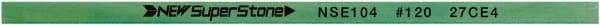 Value Collection - Flat Ceramic Finishing Stick - 100mm Long x 1.5mm Wide x 4mm Thick, 120 Grit - Exact Industrial Supply