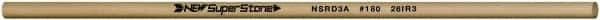 Value Collection - Round Ceramic Finishing Stick - 50mm Long x 3.175mm Wide x 3.2mm Thick, 180 Grit - Exact Industrial Supply