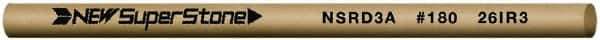 Value Collection - Round Ceramic Finishing Stick - 50mm Long x 2.35mm Wide x 2.4mm Thick, 180 Grit - Exact Industrial Supply