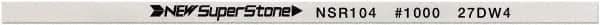 Value Collection - Flat Ceramic Finishing Stick - 100mm Long x 1.5mm Wide x 4mm Thick, 1,000 Grit - Exact Industrial Supply