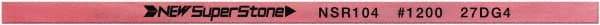 Value Collection - Flat Ceramic Finishing Stick - 100mm Long x 1.5mm Wide x 4mm Thick, 1,200 Grit - Exact Industrial Supply