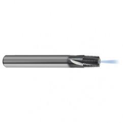 1/8-27 4FL Carbide Thread Mill NPT Tap-Coolant Thru-TiCN - Exact Industrial Supply