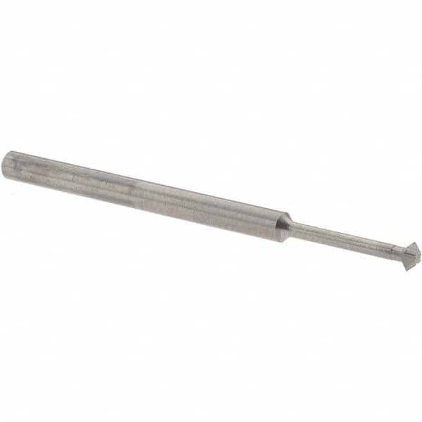 Accupro - 1/8° 1/8" Cut Diam, 0.062" Cut Width, 1/8" Shank, Solid Carbide Double-Angle Cutter - Exact Industrial Supply