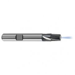 1/2-14 5FL Carbide Thread Mill NPT Tap-Coolant Thru-TiCN - Exact Industrial Supply