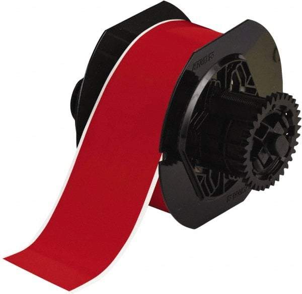 Brady - 2-1/4" Wide x 1,200" Long, Red Vinyl Tape - For BBP30 Label Printer, BBP33 Label Printer, BBP35 Multicolor Sign & Label Printer, BBP37 Color & Cut Sign & Label Printer, BradyPrinter S3100, BBP31 Sign & Label Printer - Exact Industrial Supply