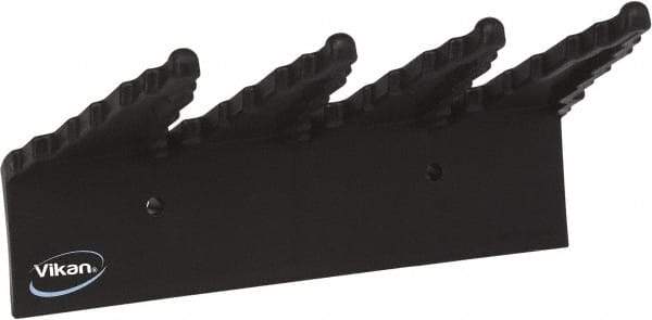 Vikan - 22 Lb, 6-1/2" Wide, 2-1/2" High, Polypropylene, Wall Bracket - 9-1/2" Long, 3 Holders - Exact Industrial Supply
