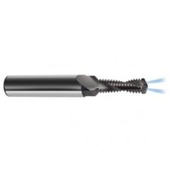 M10 x 1.25 2FL Carbide 2.5XD Drill/Thread Mill-Coolant Thru-TiCN - Exact Industrial Supply