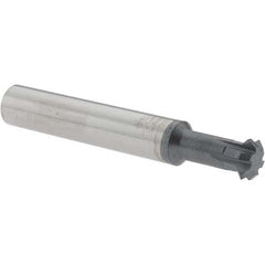 Accupro - 3/8° 3/8" Cut Diam, 1/8" Cut Width, 3/8" Shank, Solid Carbide Double-Angle Cutter - Exact Industrial Supply