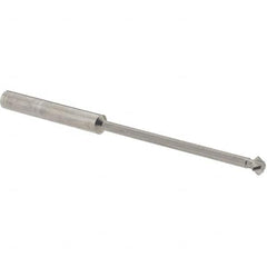 Accupro - 3/16° 3/16" Cut Diam, 0.093" Cut Width, 3/16" Shank, Solid Carbide Double-Angle Cutter - Exact Industrial Supply