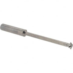 Accupro - 1/4° 1/4" Cut Diam, 0.072" Cut Width, 1/4" Shank, Solid Carbide Double-Angle Cutter - Exact Industrial Supply