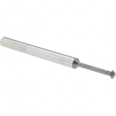 Accupro - 5/32° 5/32" Cut Diam, 0.078" Cut Width, 3/16" Shank, Solid Carbide Double-Angle Cutter - Exact Industrial Supply