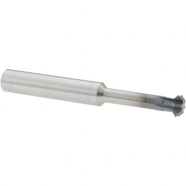 Accupro - 5/16° 5/16" Cut Diam, 1/8" Cut Width, 5/16" Shank, Solid Carbide Double-Angle Cutter - Exact Industrial Supply