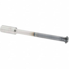 Accupro - 5/16° 5/16" Cut Diam, 1/8" Cut Width, 5/16" Shank, Solid Carbide Double-Angle Cutter - Exact Industrial Supply