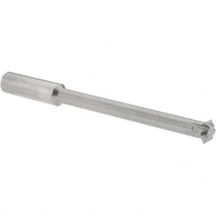 Accupro - 3/8° 3/8" Cut Diam, 1/8" Cut Width, 3/8" Shank, Solid Carbide Double-Angle Cutter - Exact Industrial Supply