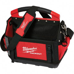 Milwaukee Tool - PACKOUT 32 Pocket, Ballistic Polyester, Red/Black Tote - Exact Industrial Supply