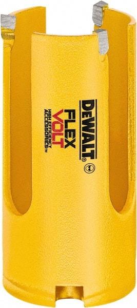 DeWALT - 1-3/8" Diam, 2" Cutting Depth, Hole Saw - Carbide-Tipped Saw, Toothed Edge - Exact Industrial Supply