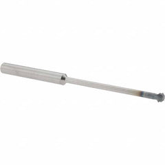 Accupro - 1/4° 1/4" Cut Diam, 1/8" Cut Width, 1/4" Shank, Solid Carbide Double-Angle Cutter - Exact Industrial Supply