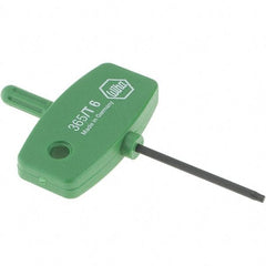 Wiha - T6 Torx Key - Wing Handle, 35mm Length Under Head, 2.7" OAL - Exact Industrial Supply