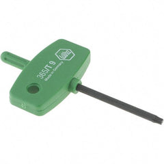 Wiha - T9 Torx Key - Wing Handle, 40mm Length Under Head, 2.9" OAL - Exact Industrial Supply