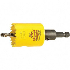 Starrett - 1-5/8" Diam, 2" Cutting Depth, Hole Saw - High Speed Steel Saw, Toothed Edge - Exact Industrial Supply