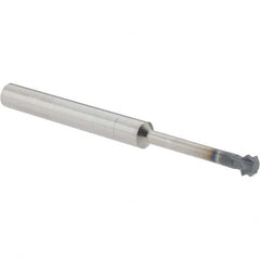 Accupro - 1/4° 1/4" Cut Diam, 1/8" Cut Width, 1/4" Shank, Solid Carbide Double-Angle Cutter - Exact Industrial Supply