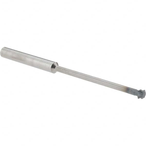 Accupro - 3/16° 3/16" Cut Diam, 0.093" Cut Width, 3/16" Shank, Solid Carbide Double-Angle Cutter - Exact Industrial Supply