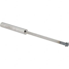 Accupro - 3/16° 3/16" Cut Diam, 0.093" Cut Width, 3/16" Shank, Solid Carbide Double-Angle Cutter - Exact Industrial Supply