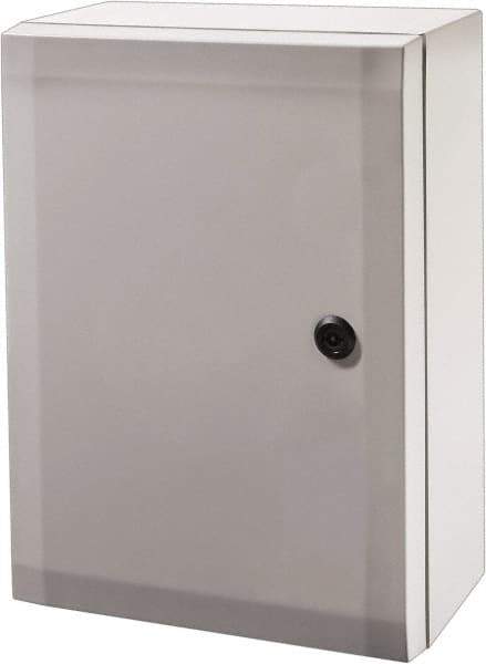 Fibox - Polycarbonate Standard Enclosure Hinge Cover - NEMA 4, 4X, 5.91" Wide x 7.87" High x 11.81" Deep, Impact Resistant - Exact Industrial Supply