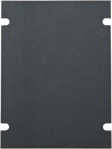 Fibox - 9.4" OAW x 9.4" OAH Electrical Enclosure Back Panel - 9.4" x 9.4" Box, Steel, Use with SOLID Series - Exact Industrial Supply