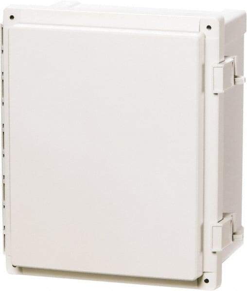 Fibox - Polycarbonate Standard Enclosure Hinge Cover - NEMA 4, 4X, 6, 6P, 12, 13, 10" Wide x 12" High x 6" Deep, Impact, Moisture & Corrosion Resistant, Dirt-tight & Dust-tight - Exact Industrial Supply