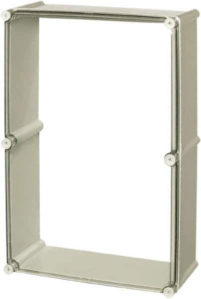 Fibox - 4X NEMA Rated, Electrical Enclosure Polycarbonate Extension Frame for Enclosures - For Use with SOLID - Exact Industrial Supply