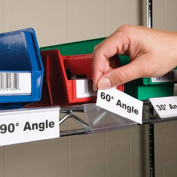 Aigner Index - Label Holders Backing: Snap-On Width (Inch): 1-1/4 - Exact Industrial Supply