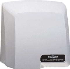 Bobrick - 1725 Watt Gray Finish Electric Hand Dryer - 115 Volts, 13 Amps, 9-5/8" Wide x 11.13" High x 5-7/16" Deep - Exact Industrial Supply