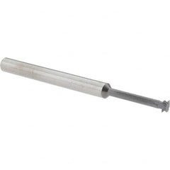 Accupro - 3/16° 3/16" Cut Diam, 0.055" Cut Width, 3/16" Shank, Solid Carbide Double-Angle Cutter - Exact Industrial Supply