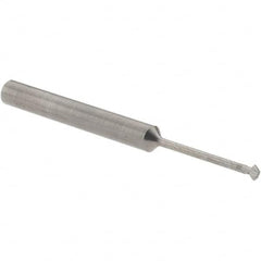 Accupro - 5/64° 5/64" Cut Diam, 0.039" Cut Width, 1/8" Shank, Solid Carbide Double-Angle Cutter - Exact Industrial Supply
