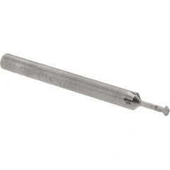 Accupro - 5/64° 5/64" Cut Diam, 0.039" Cut Width, 1/8" Shank, Solid Carbide Double-Angle Cutter - Exact Industrial Supply
