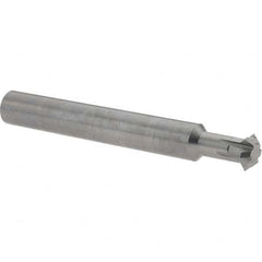 Accupro - 7/16° 7/16" Cut Diam, 0.157" Cut Width, 7/16" Shank, Solid Carbide Double-Angle Cutter - Exact Industrial Supply