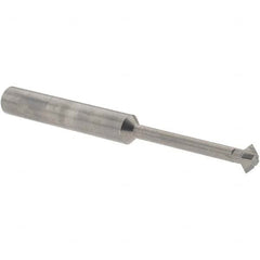 Accupro - ° 6mm Cut Diam, 0.118" Cut Width, 1/4" Shank, Solid Carbide Double-Angle Cutter - Exact Industrial Supply
