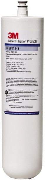 3M - 3-3/16" OD, 1µ, Polypropylene Replacement Cartridge for 3M/CUNO Commerical Foodservice Systems - 12-7/8" Long, Reduces Particulate, Tastes, Odors, Chlorine & Scales - Exact Industrial Supply