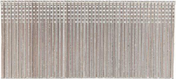 Stanley Bostitch - 16 Gauge 1/16" Shank Diam 1-1/2" Long Finishing Nails for Power Nailers - Steel, Bright Finish, Smooth Shank, Straight Stick Adhesive Collation, Round Head, Chisel Point - Exact Industrial Supply