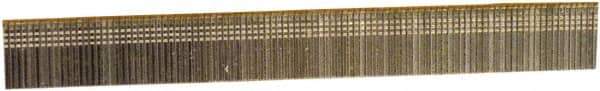 Stanley Bostitch - 18 Gauge 0.05" Shank Diam 5/8" Long Brad Nails for Power Nailers - Steel, Bright Finish, Ring Shank, Straight Stick Adhesive Collation, Brad Head, Chisel Point - Exact Industrial Supply