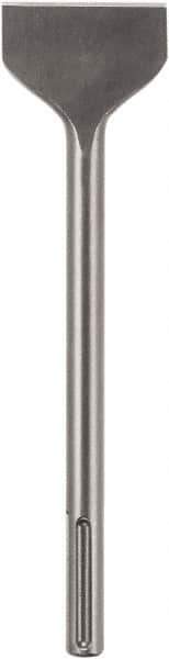 DeWALT - 3" Head Width, 12" OAL, 1-1/8" Shank Diam, Scaling Chisel - SDS Max Drive, SDS Max Shank, Steel - Exact Industrial Supply